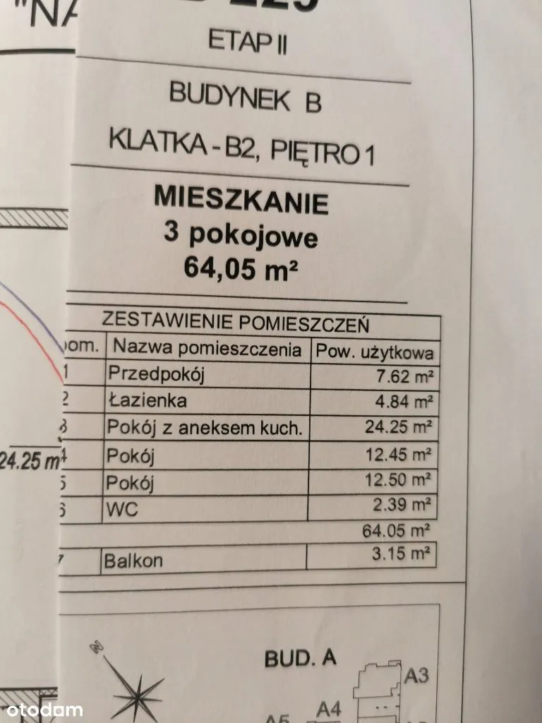 3-pokojowe mieszkanie na Bielanach +garaż, komórka