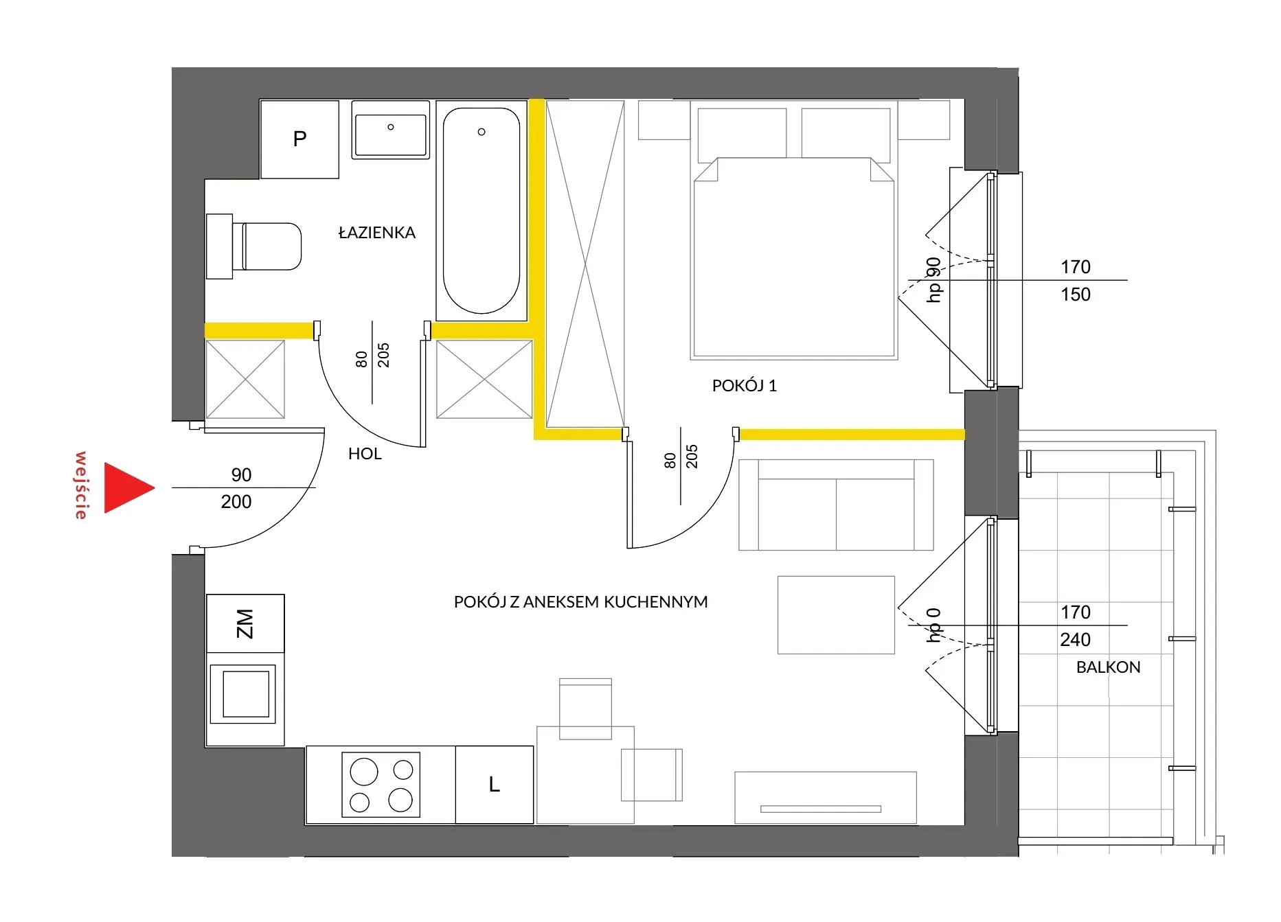 Apartament, ul. Łopuszańska