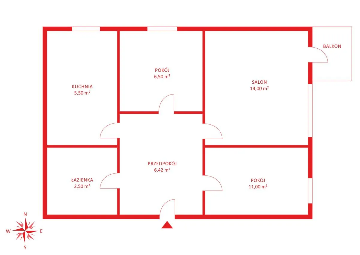 Dla rodziny / Dla pary / Pod inwestycję / 46m2 