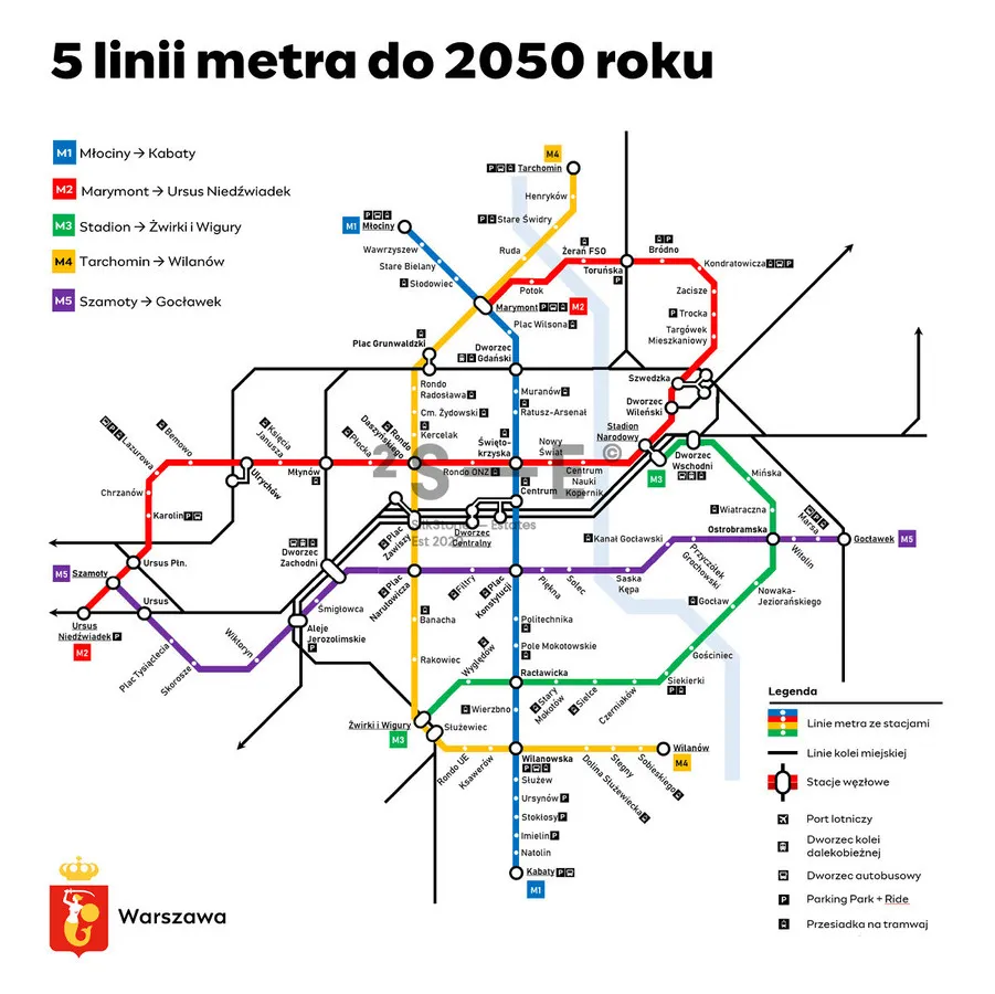 Przy metrze i parku - balkon z widokiem na zachód 