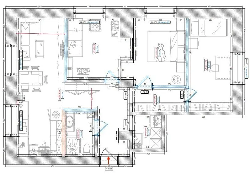 Duży potencjałem aranżacyjnym - 66m2