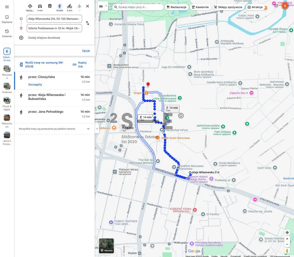 Przy metrze i parku - balkon z widokiem na zachód 