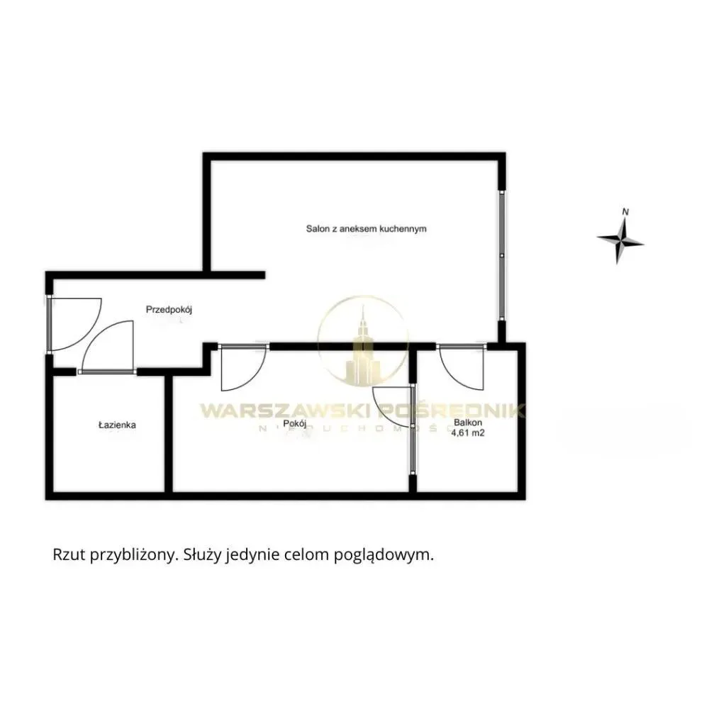 2-pokojowe mieszkanie 40,65m2 ul. Jana Kazimierza