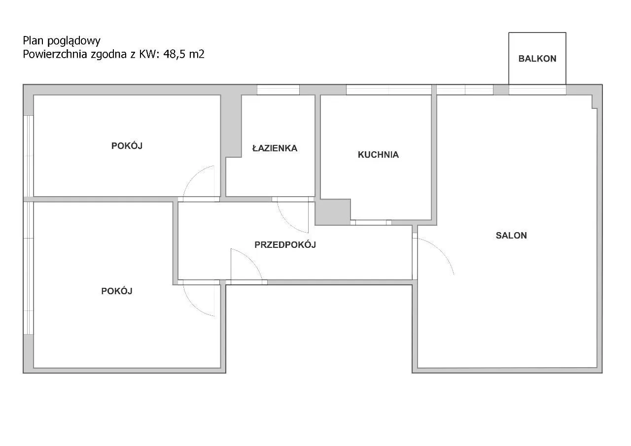 3 pokoje 48m2 mieszkanie Bielany Piaski