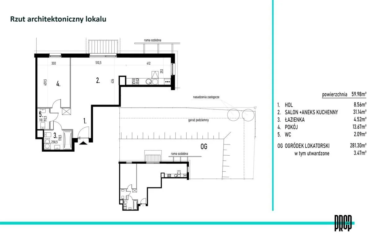 Targówek, 2Pok., Ogródek Ponad 280M2