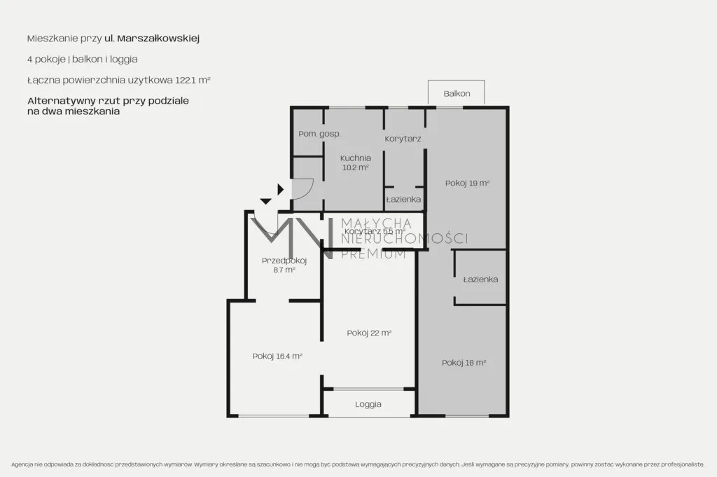 Apartament w kamienicy tuż przy Pl. Zbawiciela 