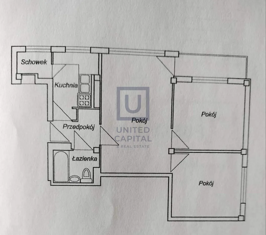 Mieszkanie na sprzedaż, 46 m², 3 pokoje Warszawa Śródmieście 