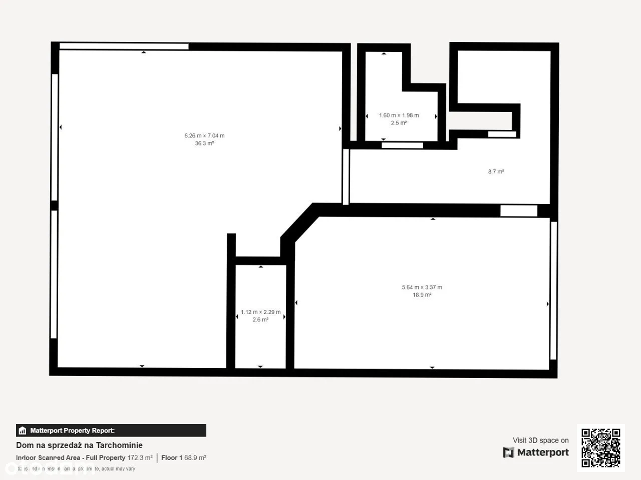 Bezpośrednio sprzedam 176 m² dom, segment skrajny