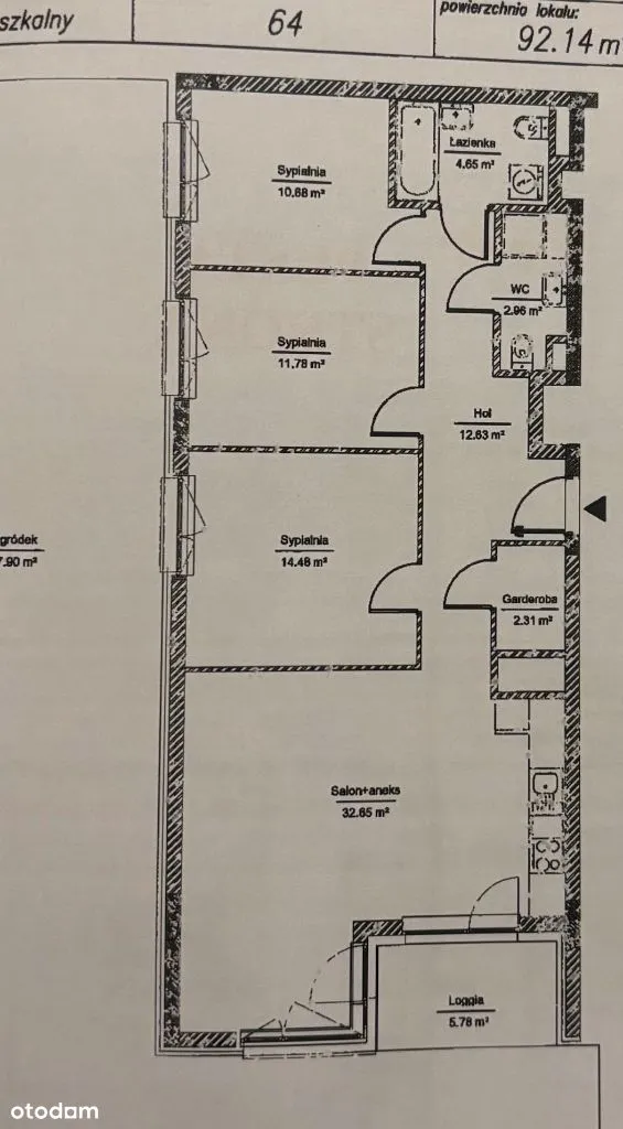 Bezpośrednio, 4 pokoje 92m2, Metro Trocka, ogród