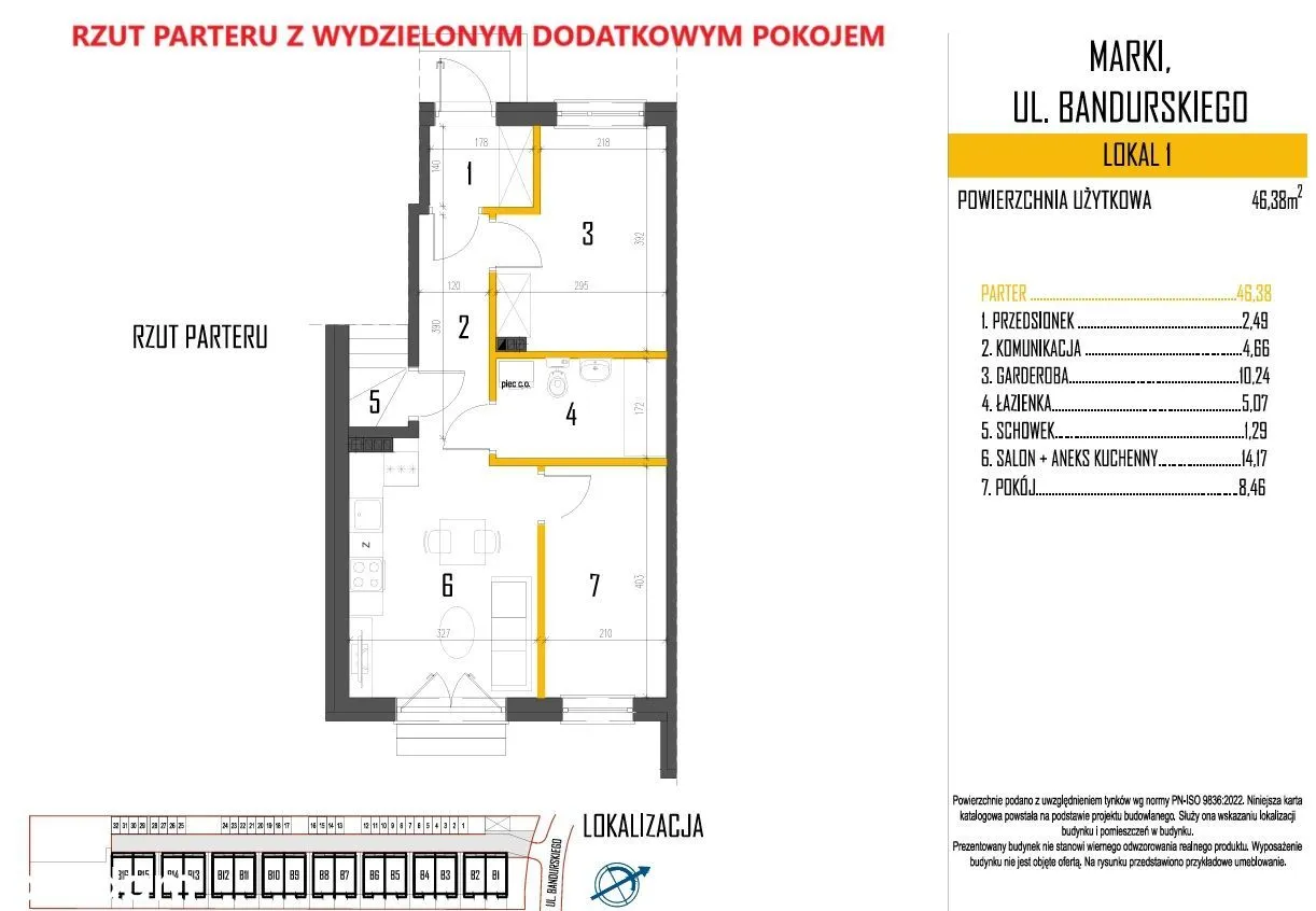 Mieszkanie na parterze z ogródkiem + MP