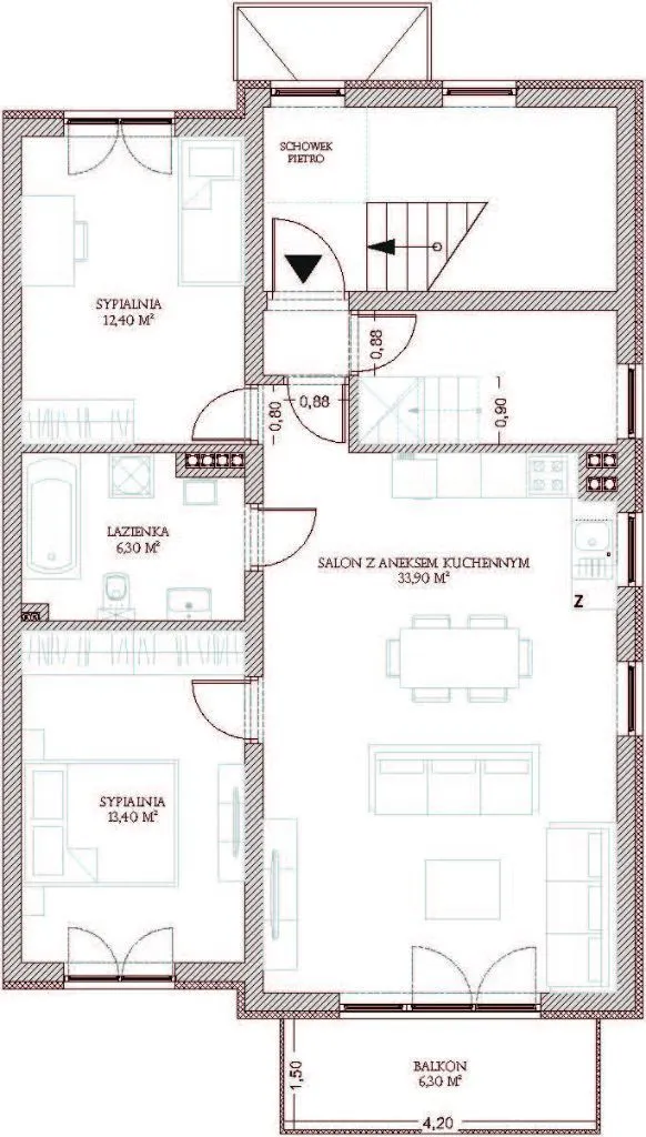 Nowe 120m2 wykończone POD KLUCZ ul. Celulozy