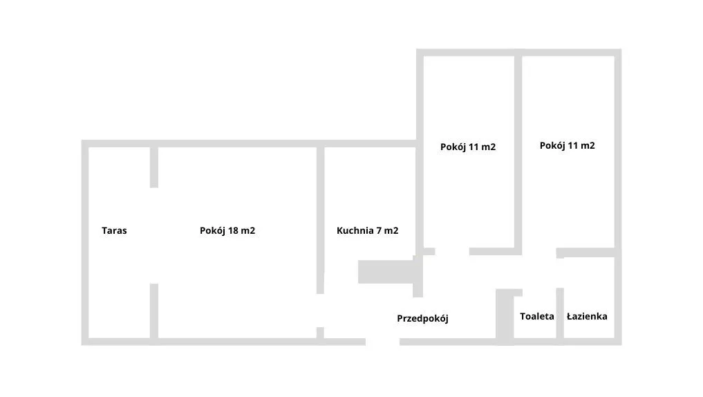 3 pokoje, taras, piwnica, kameralny blok, zielono