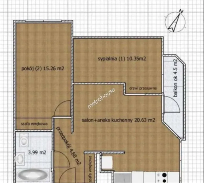 Sprzedam mieszkanie trzypokojowe: Warszawa Ursynów , 55 m2, 964000 PLN, 3 pokoje - Domiporta.pl