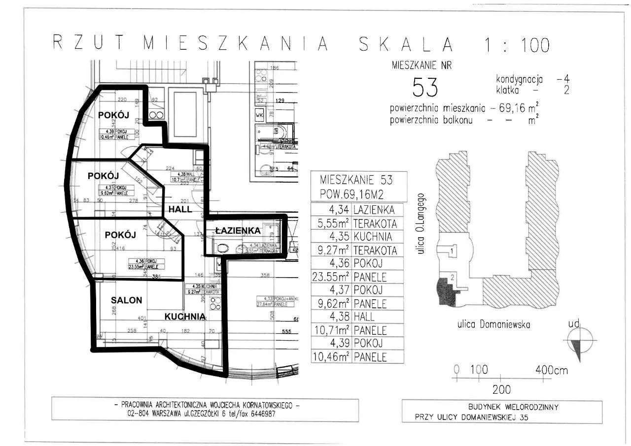 Metro Wilanowska | 3 pokoje | wysokść 3 m