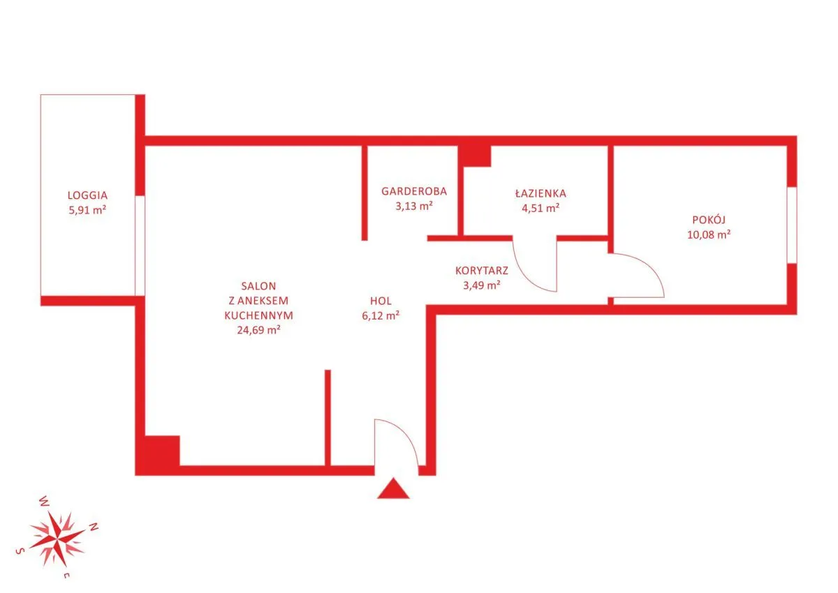 Mieszkanie 2 pok/1p/52m2/Warszawa/Targówek 