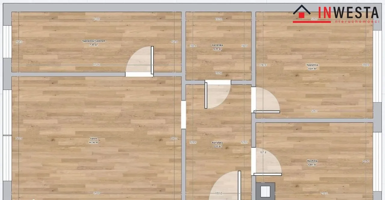 Super rozkład - dwustronne 3 pokoje 51,40m2 