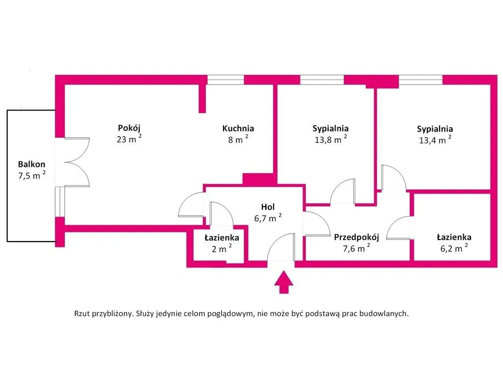 3pokoje, balkon, panoramiczny widok–Metro Młociny 