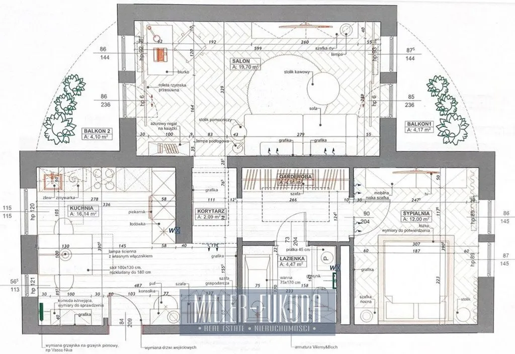 Wynajmę mieszkanie dwupokojowe: Warszawa Śródmieście , ulica Ptasia, 61 m2, 6500 PLN, 2 pokoje - Domiporta.pl