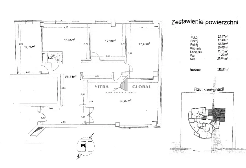 Przestronny apartament w bardzo dobrej lokalizacji 