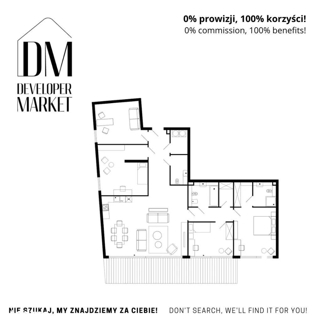 Apartament/ taras/ metro, KUP z DeveloperMarket 0%