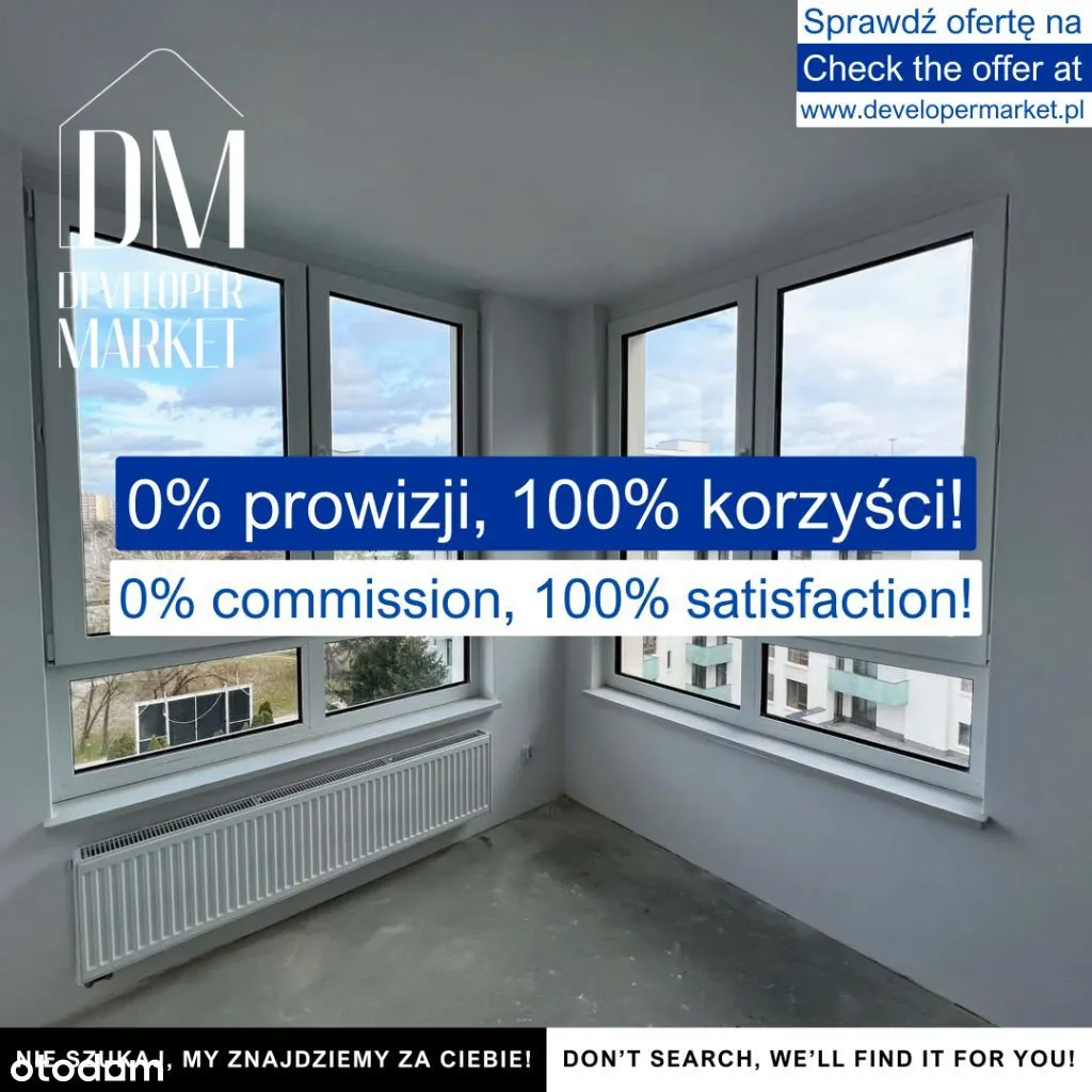 3 pokoje blisko metra, KUP z DeveloperMarket