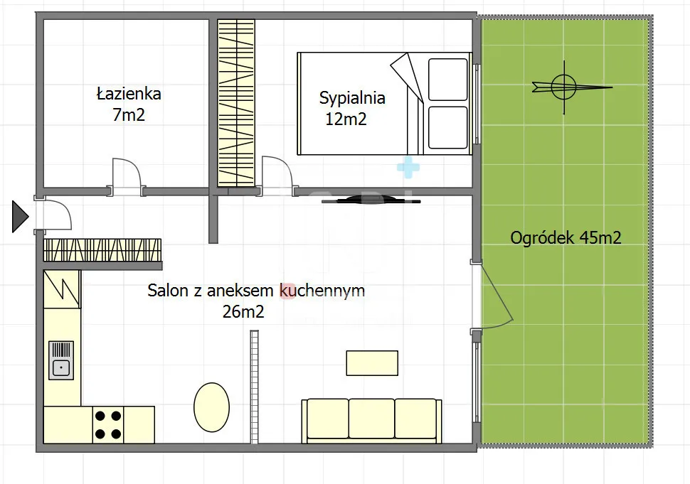 Ogródek 45m2 / W stylu JAPANDI 