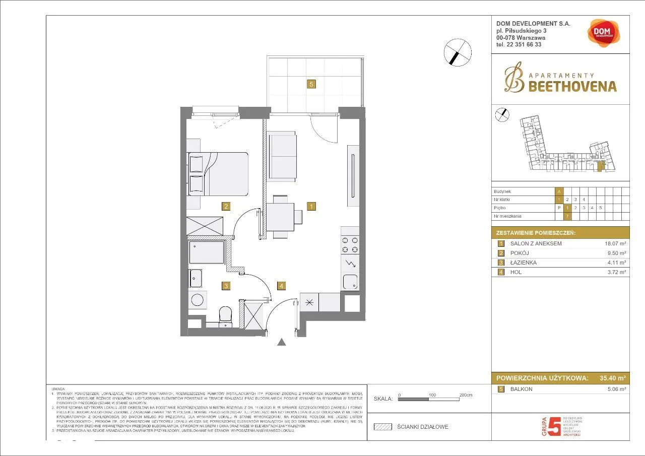 2 pokojowy apartament, nasłoneczniony,BEZ PROWIZJI