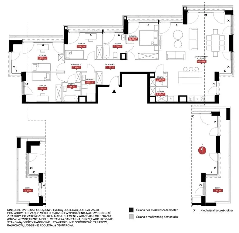 Apartament, ul. Wołoska