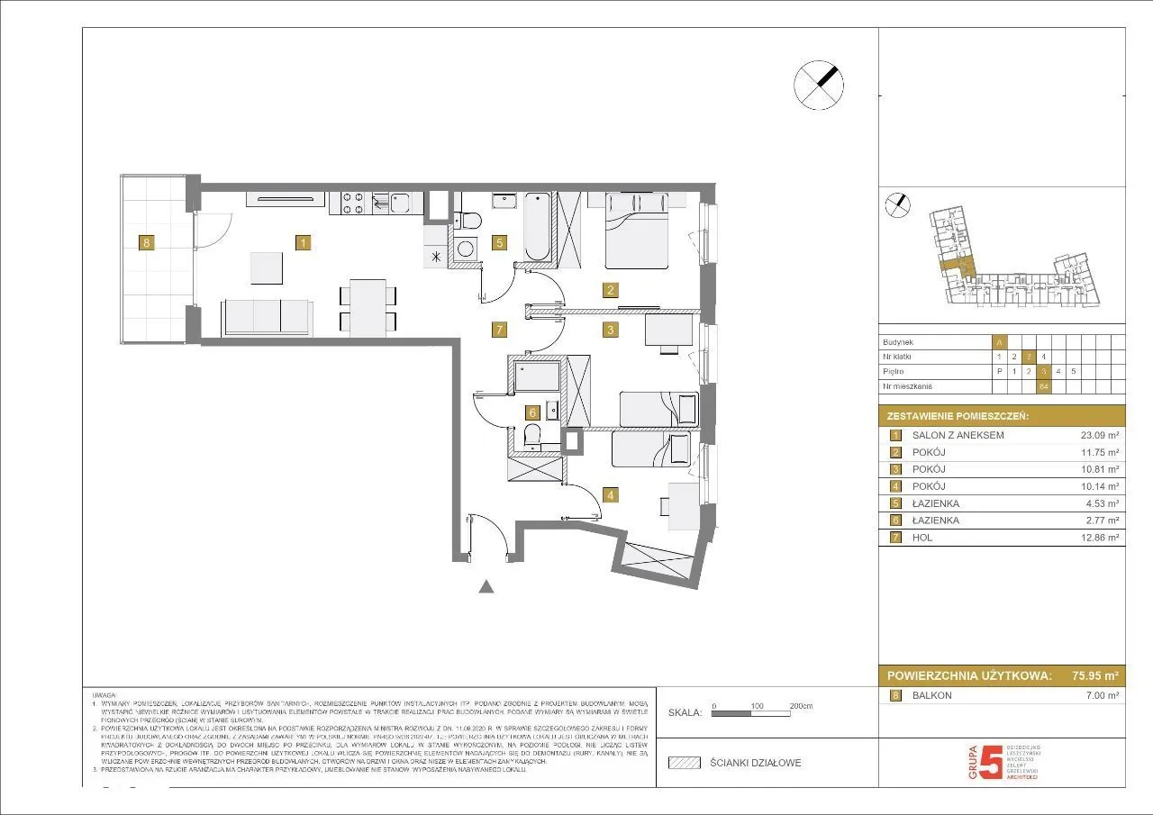 4 p. apartament, nasłoneczniony, BEZ PROWIZJI!