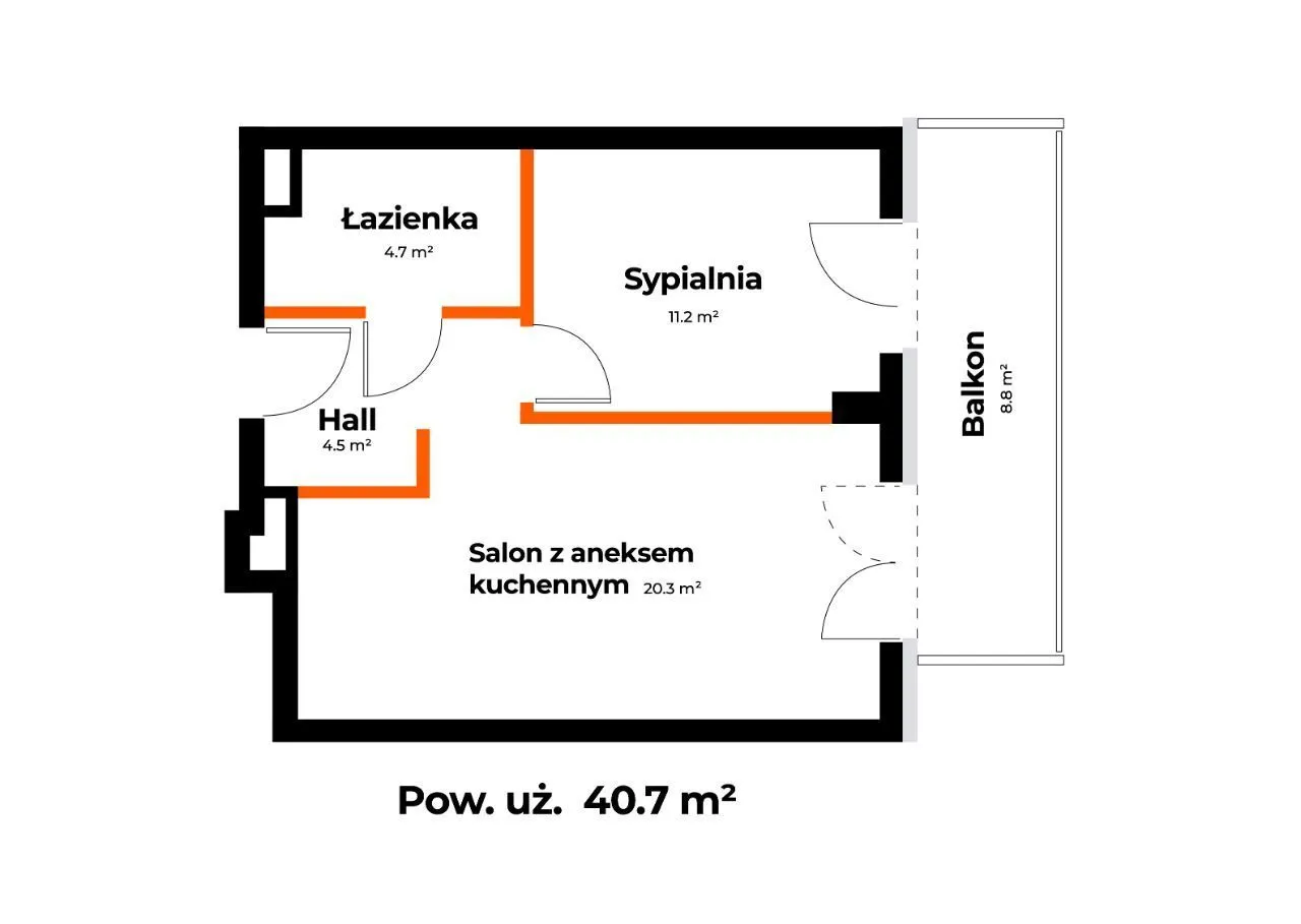 2 pokojowe mieszkanie na Osiedlu Saska