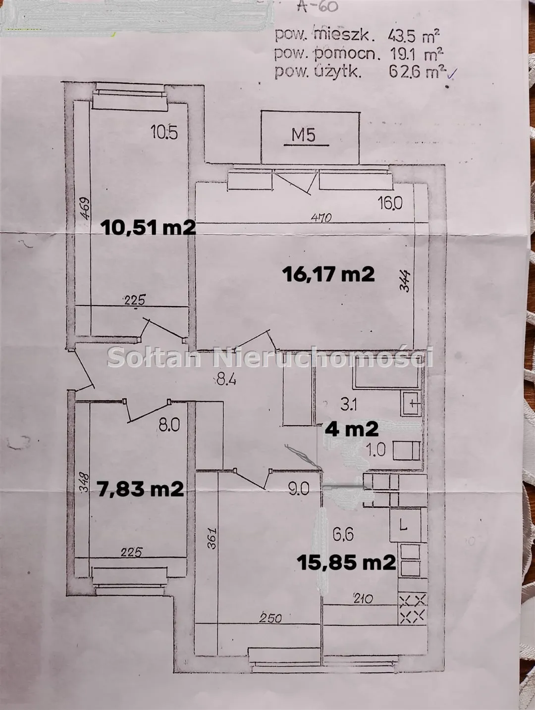 Mieszkanie na sprzedaż, 63 m², 4 pokoje Warszawa Ursynów Kabaty 