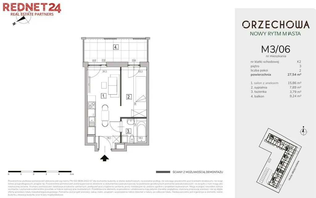 Sprzedam mieszkanie dwupokojowe: Warszawa Włochy , ulica Orzechowa, 28 m2, 504004 PLN, 2 pokoje - Domiporta.pl