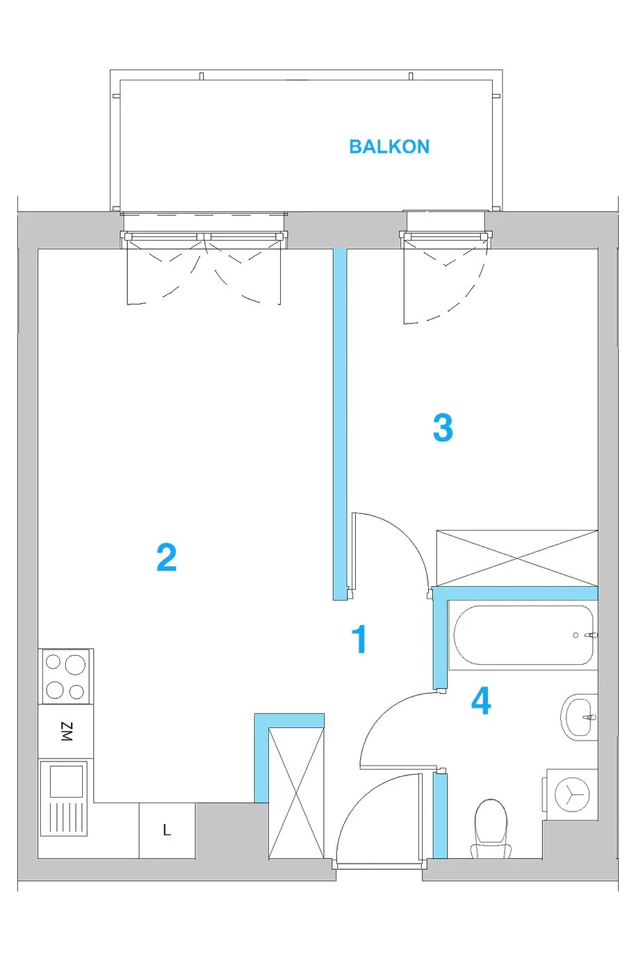 Apartament, ul. Jagiellońska