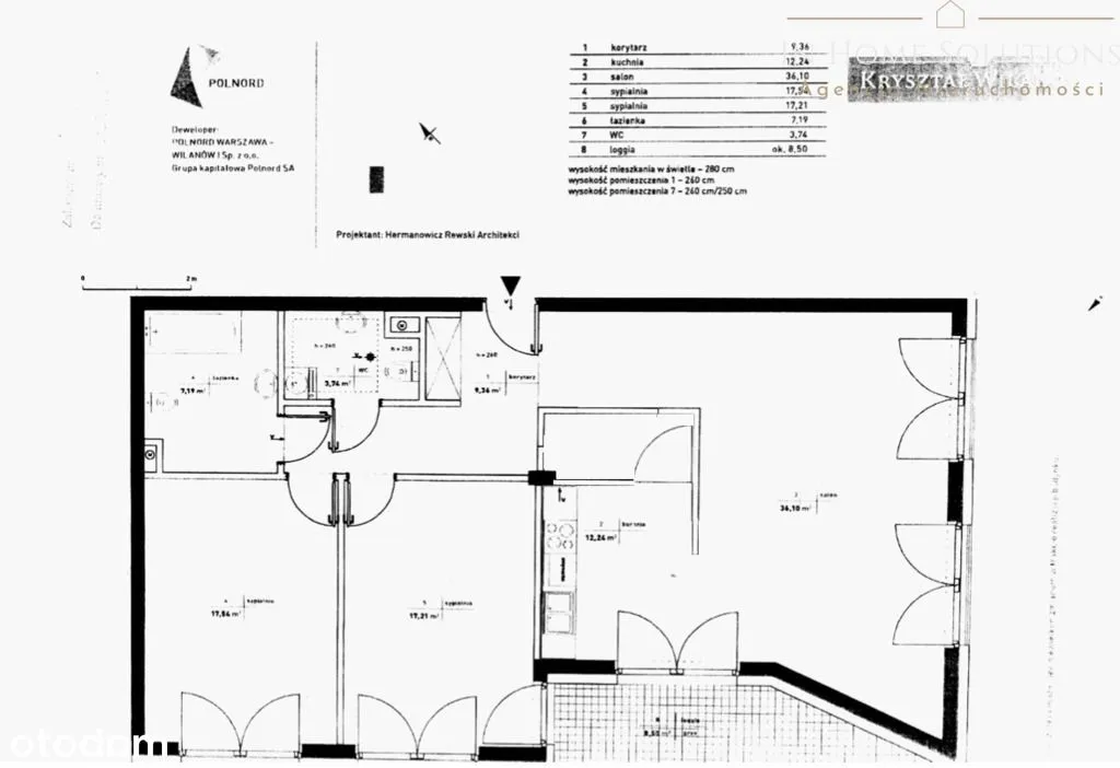 Apartament 3 pok. o pow. 104 m2