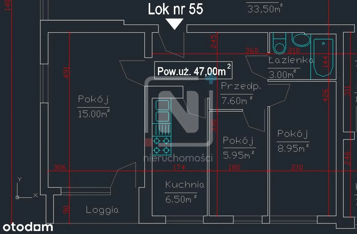 3 Pokoje/Widok Na City/Blisko Metra/Pkp/Do Remontu