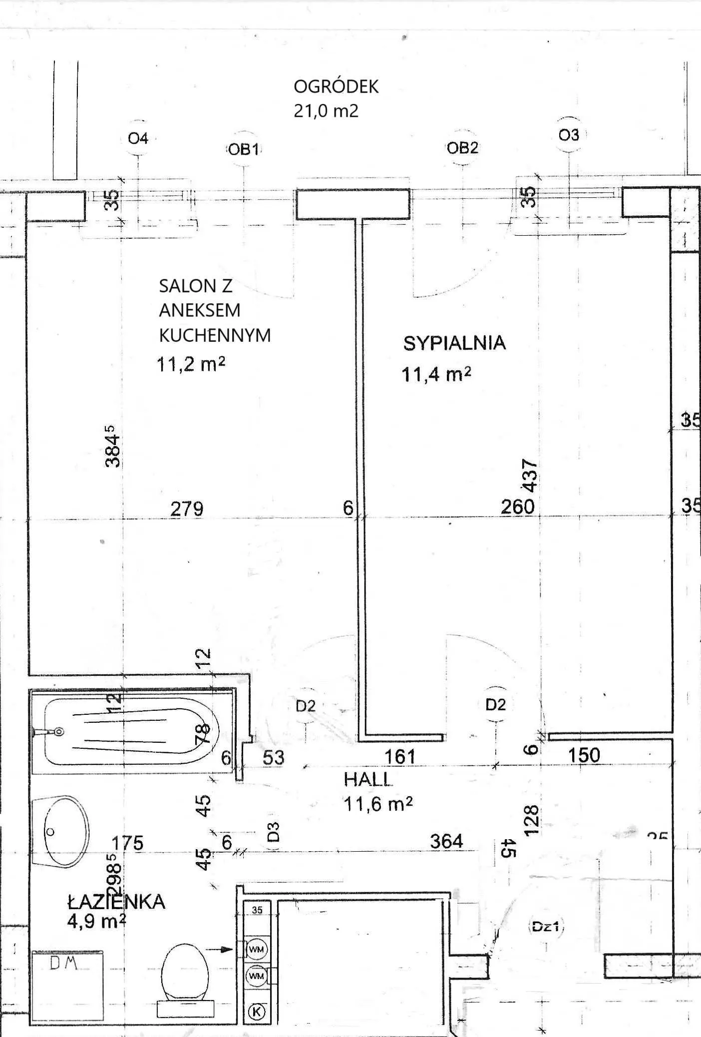 Bezpośrednio/34m/2 pokoje/ogródek 21 m/ciche/strzeżone osiedle/portier