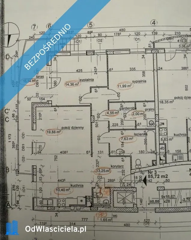 Na sprzedaż przestronne mieszkanie 86 m² z tarasem, garażem, zejściem do ogródka 