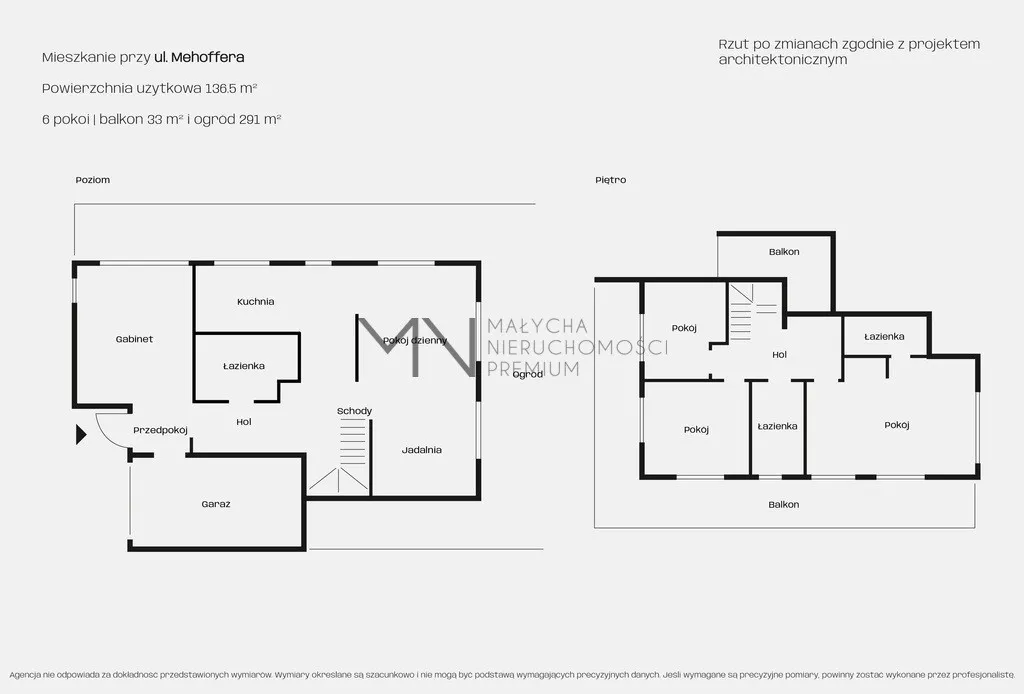 Dwupoziomowy apartament z ogrodem 