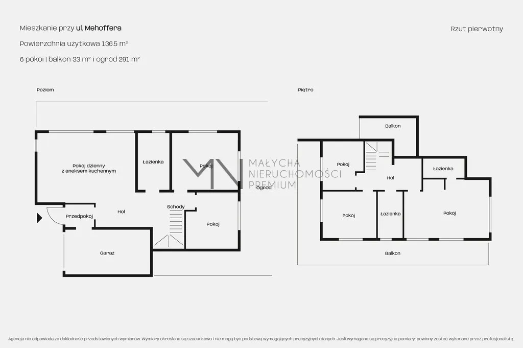 Dwupoziomowy apartament z ogrodem 