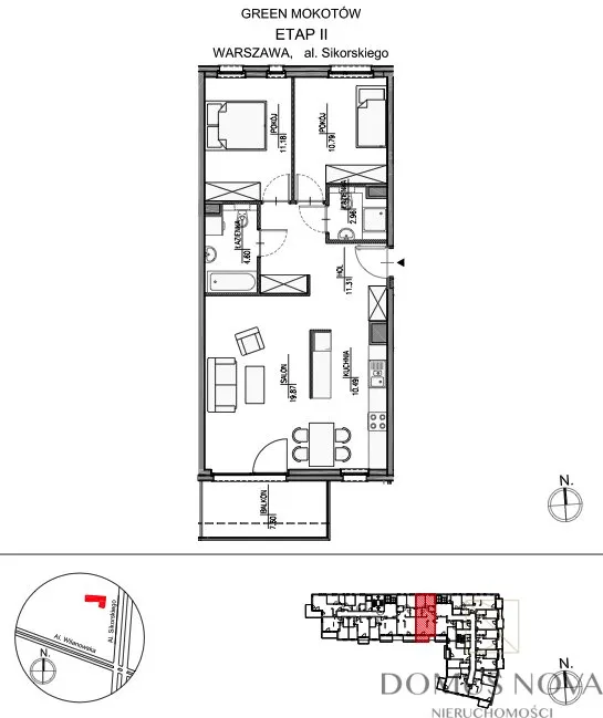 Sprzedam mieszkanie trzypokojowe: Warszawa Mokotów , ulica Bergamotki, 73 m2, 1650000 PLN, 3 pokoje - Domiporta.pl