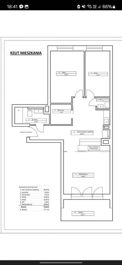 Mieszkanie na sprzedaż, 74 m², 3 pokoje Warszawa Praga-Południe Gocław 
