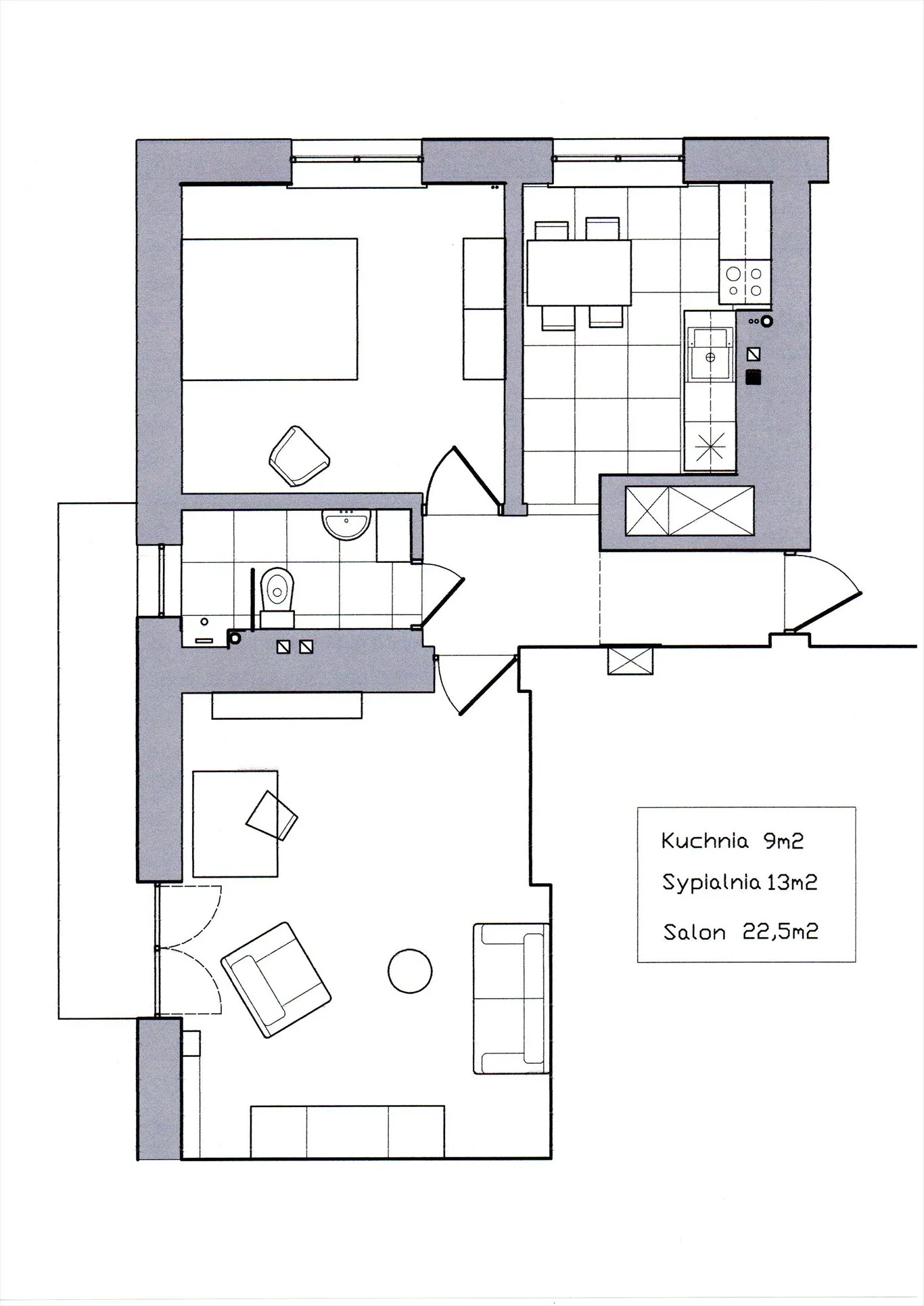 Wynajmę mieszkanie dwupokojowe: Warszawa Praga-Południe , ulica Białowieska, 52 m2, 2800 PLN, 2 pokoje - Domiporta.pl