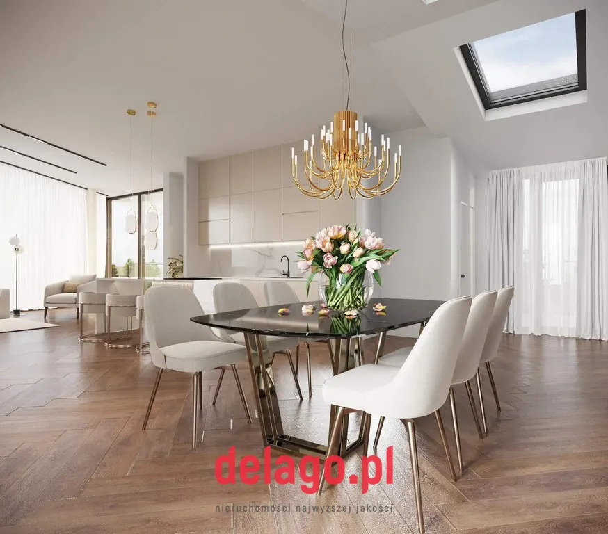 Dwupoziomowy apartament z przestronnym tarasem 