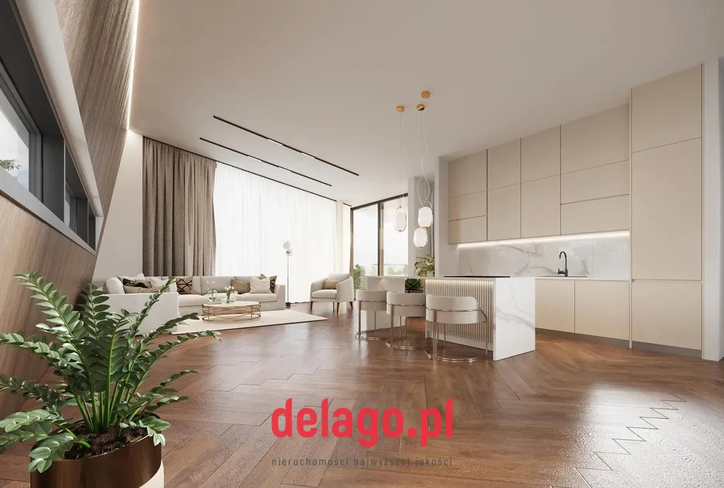 Dwupoziomowy apartament z przestronnym tarasem 
