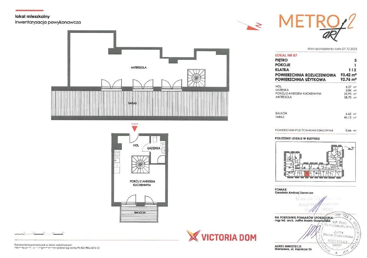 Taras 45 m2 I Sauna I Metro I Ciche