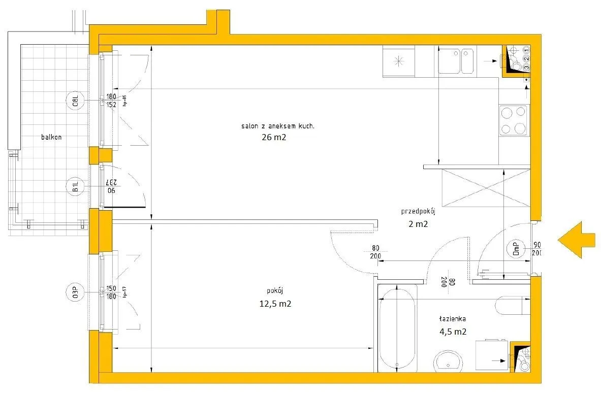 Bezpośrednio! 2 pokoje, ul. Ryżowa 48, garaż, 45m2