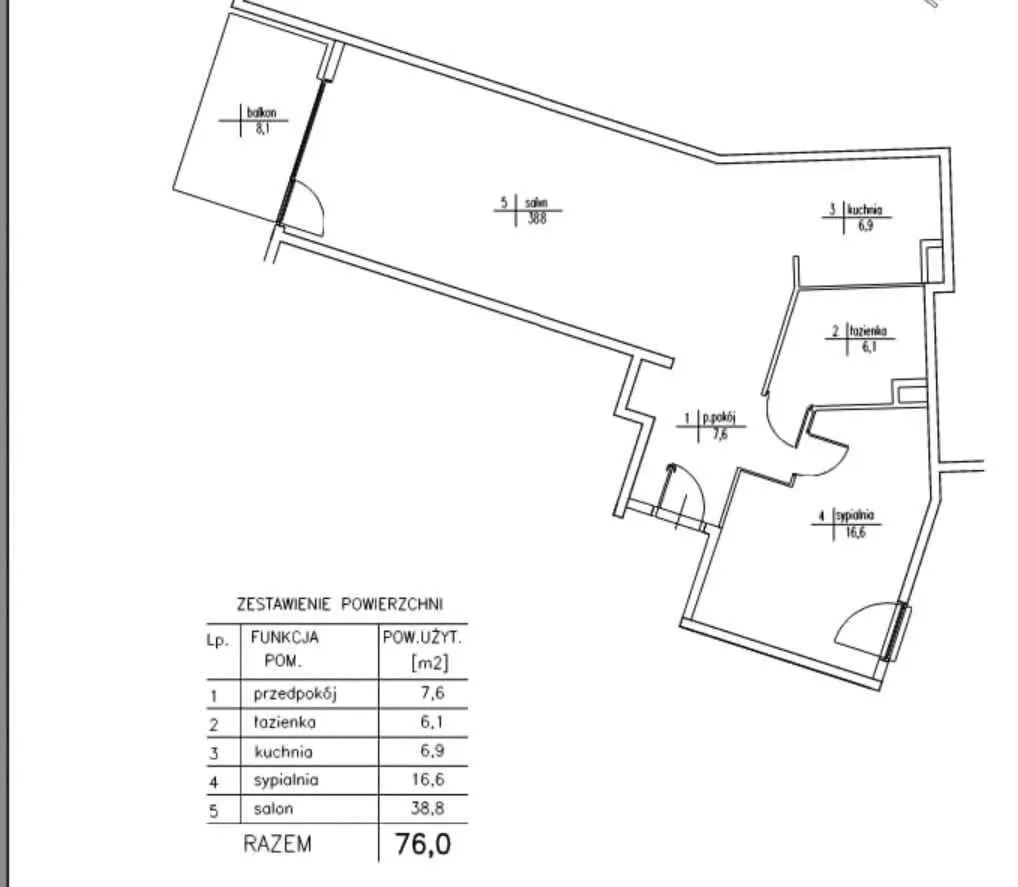 Apartament 76m2 Wilanow, Rzeczypospolitej