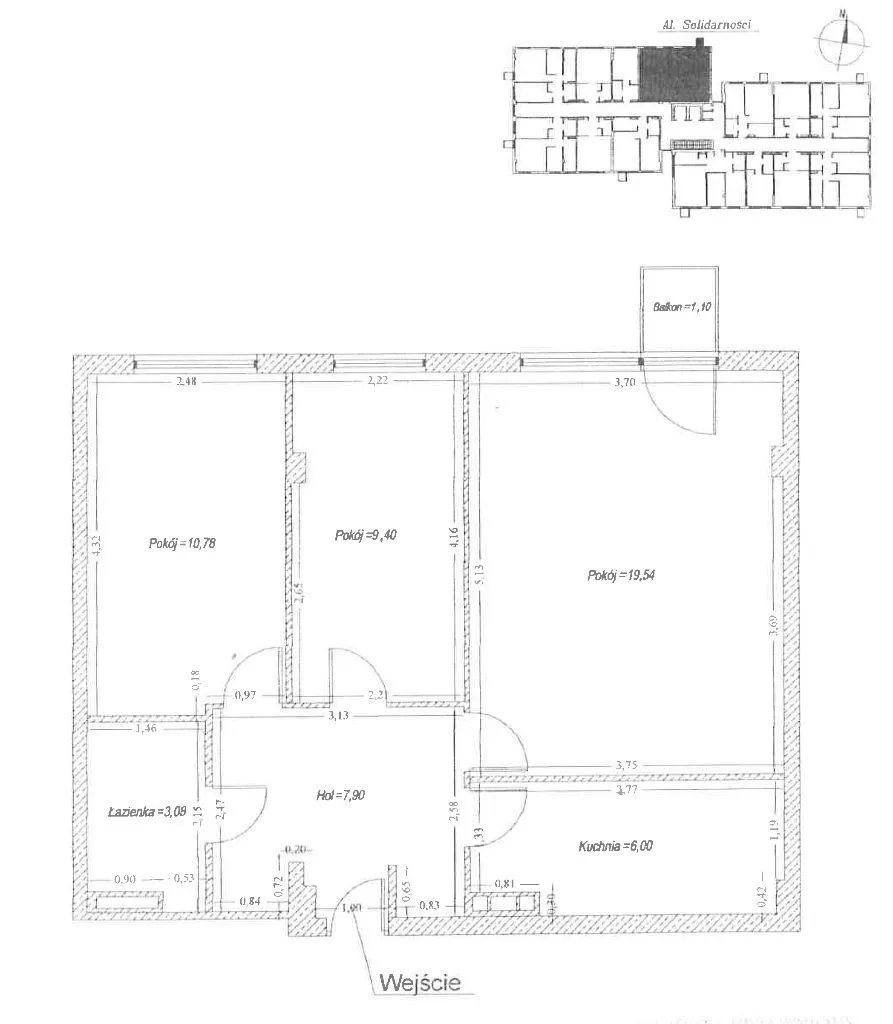 Mieszkanie, 56,70 m², Warszawa