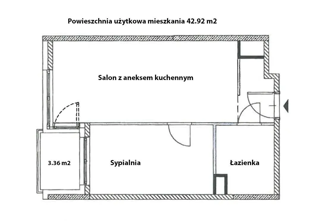 Mieszkanie w Central House stan deweloperski 2 pok