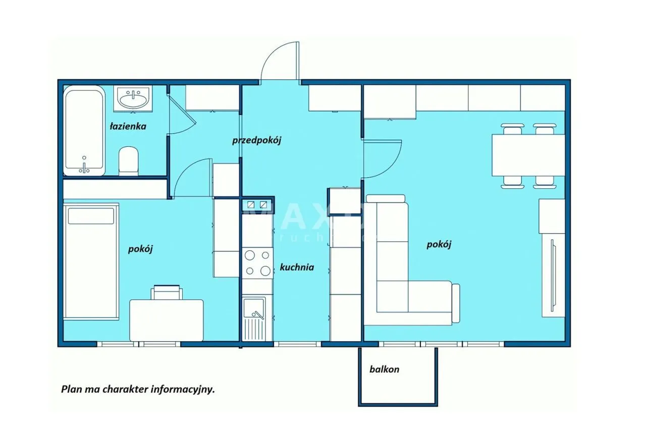 Sprzedam mieszkanie dwupokojowe: Warszawa Ursynów , ulica ul. Stefana Kopcińskiego, 48 m2, 720000 pln, 2 pokoje - Domiporta.pl